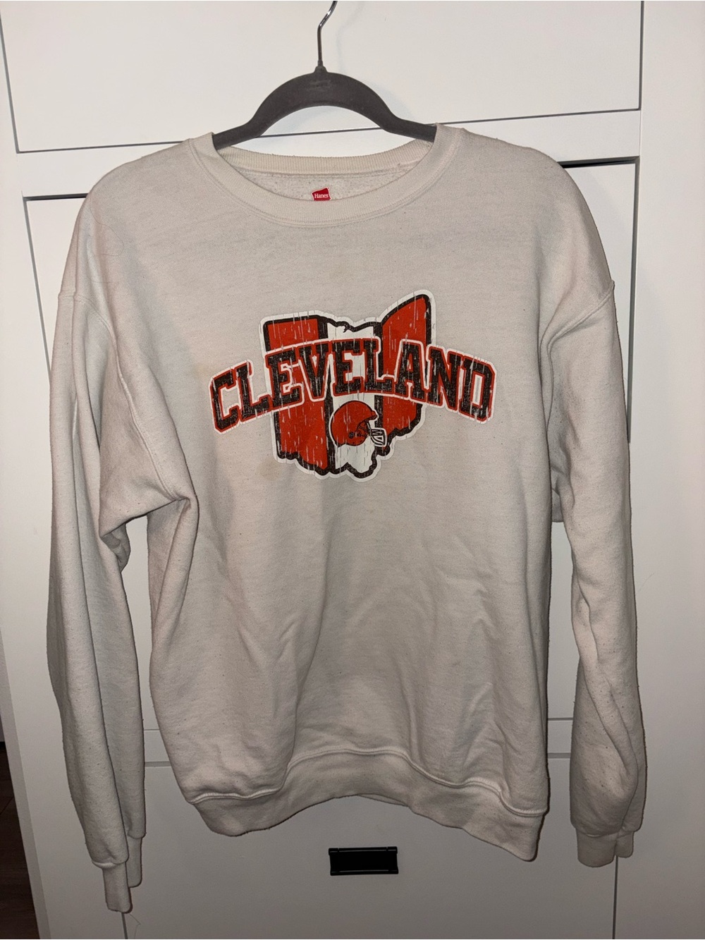 Cleveland Graphic Crewneck Sweatshirt - White